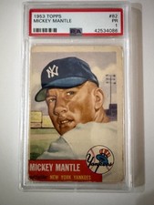 1953 Topps Mickey Mantle # 82 PSA 1 picture