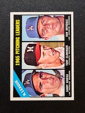 1966 KOUFAX/DRYSDALE NL PITCHING LEADERS #223 Topps NM-MINT CENTERED BEAUTY picture