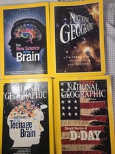 National Geographic Magazine Lot of 12 Space D-Day Brain Mars Climate Science picture