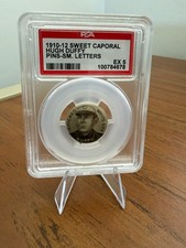 1910-12 SWEET CAPORAL PIN HUGH DUFFY HOF SMALL LETTERS PSA 5 picture