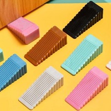 Silicone Door Stopper Wedge Anti-Collision Door Stop Block Home Office Floor picture