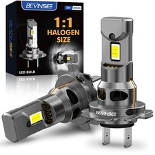 BEVINSEE H7 LED Headlight Bulbs 70W 6000K 12000LM Canbus High Low Beam Fog Light picture