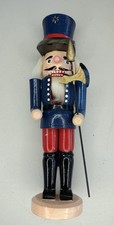 Vtg German Erzgebirge Expertic Wooden Soldier Guard Nutcracker 14