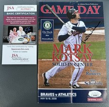 RARE 2008 Pete Van Wieren Signed GAME DAY Braves Announcer JSA COA picture