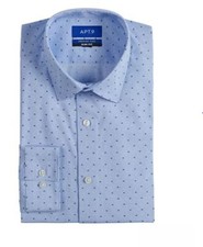 New APT.9 Premier Flex Men Shirt Stretch Wrinkle Res Slim Fit XL 17-17 1/2 36/37 picture
