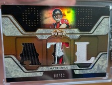 MATT RYAN 2008 TOPPS TRIPLE THREADS ROOKIE TRIPLE PATCH RC #D /12. LOGO PATCH picture