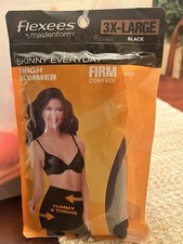 Flexees by Maidenform Skinny Everyday Thigh Slimmer Firm Abdomen Waist Leg 3X picture
