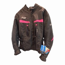 HWK Women’s Motorcycle Jacket 2XL Black Pink CE Armor Waterproof Cordura NWT picture