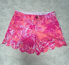 Lilly Pulitzer Womens Buttercup Shorts Sz 00 Cheeky Melon Rule Breakers New $68 picture