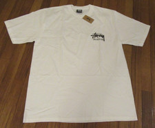 Stussy Stock Los Angeles Tee T-Shirt Size Large White Brand New Free US S&H picture