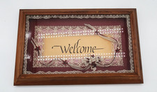 Barncraft Vintage Picture Framed Welcome Wall Plaque Cottagecore Farmhouse picture