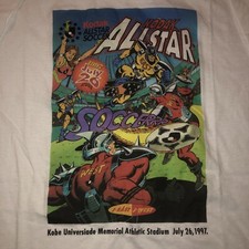 Vintage 1997 Kodak Jomo Tarami All Star Soccer Game Shirt Japan Soccer League picture