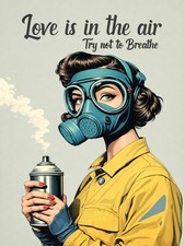 love is in the air wall art metal sign picture