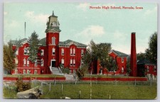 Nevada Iowa IA High School Postcard c1910s picture