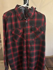 Dixxon Flannel -Snap on-  Red Black Plaid Shirt Mens XL picture