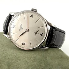 LOVELY MID-CENTURY LONGINES SWISS MANUAL WIND WORKING WELL STEEL MIDSIZE WATCH picture
