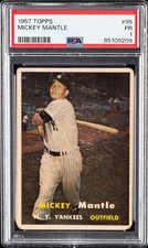 1957 TOPPS #95 MICKEY MANTLE PSA 1 picture