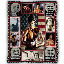 Rocky Balboa Quotes Blanket, Rocky Balboa Fleece, Sherpa Blanket picture