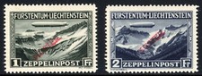 Liechtenstein 1931 Zeppelin Issue Rare 