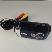 Sony Handycam HDR-CX210 Blue HD Camcorder - Tested & Working picture