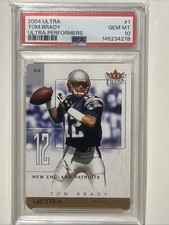 2004 Fleer Ultra - Ultra Performers Tom Brady #1 UP Gold Die-Cut ….Gem 10  picture