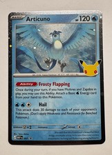 Articuno - 097 Pokemon 30th Celebration Black Star Promo Cosmo Holo Near Mint picture