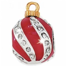 NEW Brighton Red CHRISTMAS ORNAMENT Stopper Bead Charm Holiday RETIRED picture