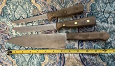 Chicago Cutlery Set Of 3, 42S, 61S, 62S Kitchen Knives Butcher Meat Cooking Yum picture