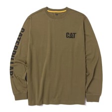 Caterpillar Men Trademark Banner Long Sleeve Tee Apparel Accessories Cotton picture