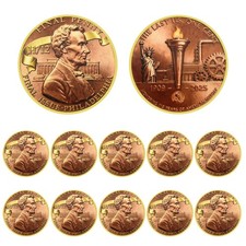 10PCS The Last U.S. One Cent Final Penny Coin (NOT 3D) 1909-2025 Memorial Medal picture