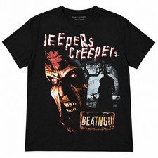 Jeepers Creepers BeatingU Graphic T-Shirt Black Horror Movie Men’s Tee picture