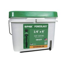 SPAX 500ct Powerlag 1/4 In. x 6 In. T30 Washer Head HCR Lag Screw 1/4” X 6” picture