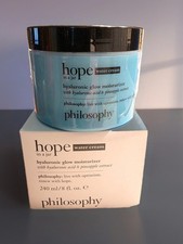 Philosophy Hope In A Jar Water Cream Hyaluronic Glow Moisturizer 8 oz. NIB picture