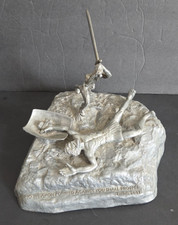 Vintage Yaacov Heller PTL Club David & Goliath Metal Sculpture Limited Edition picture