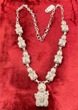 Vintage Carol Felley Southwestern Sterling silver Storyteller necklace picture
