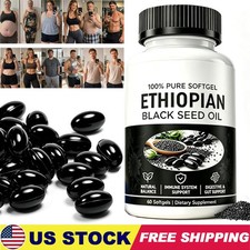 NEW Purely Nutrient Ethiopian Black Seed Oil Softgels 4.64% Thymoquinone picture