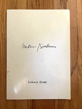 Richard Nonas Northern/Southern PB Signed Inscribed 1st Ed Minetti-Rebora 1974 picture