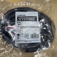 Everbilt 10 Gauge 4-Wire Electric Dryer Plug 125/250V Black 6' 61255HD picture