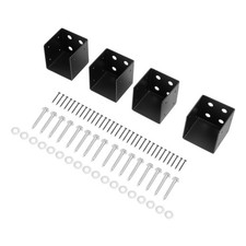 4 PCS Universal 4x4 Pergola Wall Mount Bracket Corner Brace Kit for Patio Gazrbo picture