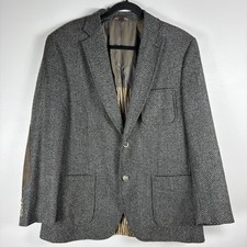 Kroon Men's 42R Lennon Wool Blend Elbow Patch Two Button Tweed Sport Coat Blazer picture