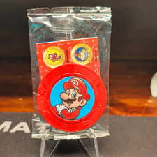 Wonder Ball Super Mario Coin Token Sealed.. RED Super Rare picture
