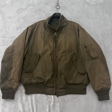 VTG 80's US Military Tanker Jacket Cold Weather Army CVC Men XL Bomber USGI Fade picture