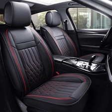 Aierxuan 5pcs Car Seat Covers Full Set with Waterproof Leather,Airbag Compati... picture