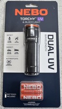 NEBO Torchy UV Flashlight Dual Wavelength Black Light Torch Pet Urine Detector picture