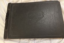Antique 1923/24 High School Memories Scrapbook Felt Letter Invitations Playbill picture