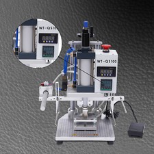 8x10cm Hot Foil Stamping Machine 550W Air Pneumatic For Leather PU Logo Press picture