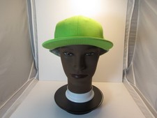 HATCO Hat Premium Original Flat Men's Fitted 7 5/8 Lime Green Baseball Cap picture