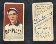 1909-1911 T206 James Westlake Danville Southern League SL Piedmont poor picture