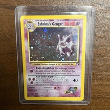 Sabrina's Gengar Holo #14/132 LP Gym Heroes Pokemon Card | Swirl picture
