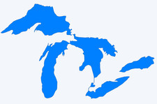 Michigan Great Lakes Vinyl Decal Sticker - You choose color and size picture